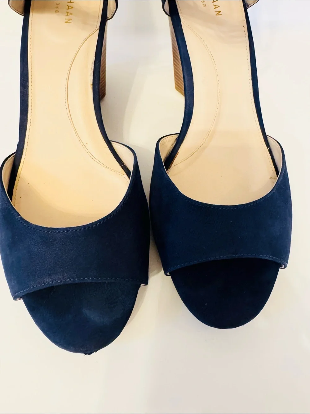 Cole Haan Sadie Women’s Wedge Sandals in Navy Blue